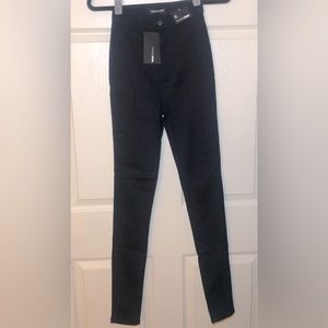 Fashion Nova | Super High Waist Denim Skinnies | Dark Denim | Never Worn Tags